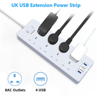 Soquete de extensão USB multiorifícios Office Mobile Power Strip